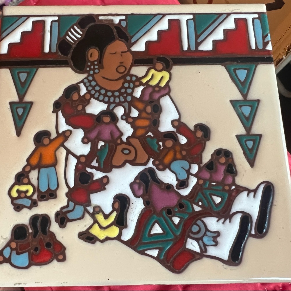 2006 earthtone storyteller hang up tile